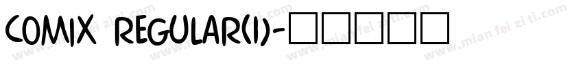 Comix Regular(1)字体转换